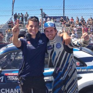 Jean-Pierre Zimmer mit Scott Speed Jean-Pierre Zimmer mit Scott Speed
